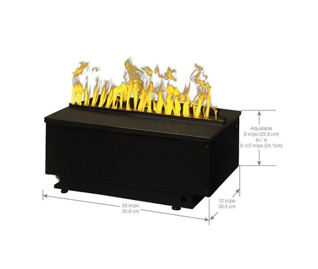 Dimplex 20-inch Opti-Myst Pro 500 Built-In Electric Cassette with Media Tray