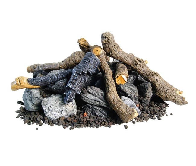 Real Fyre Campfyre Beachwood Logs, Stones and Granules