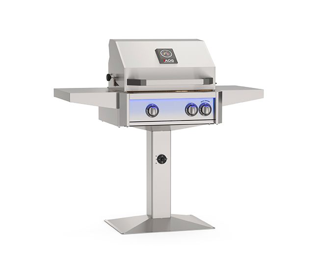 American Outdoor Grills by Fire Magic 24-Inch T Series Post Mount Gas Grill | 2-Burner