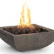 American Fyre Designs Smoke Bordeaux Petite Square Fire Bowl