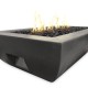 American Fyre Designs Black Lava Bordeaux Rectangle Fire Bowl