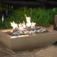 American Fyre Designs Black Lava Bordeaux Rectangle Fire Bowl