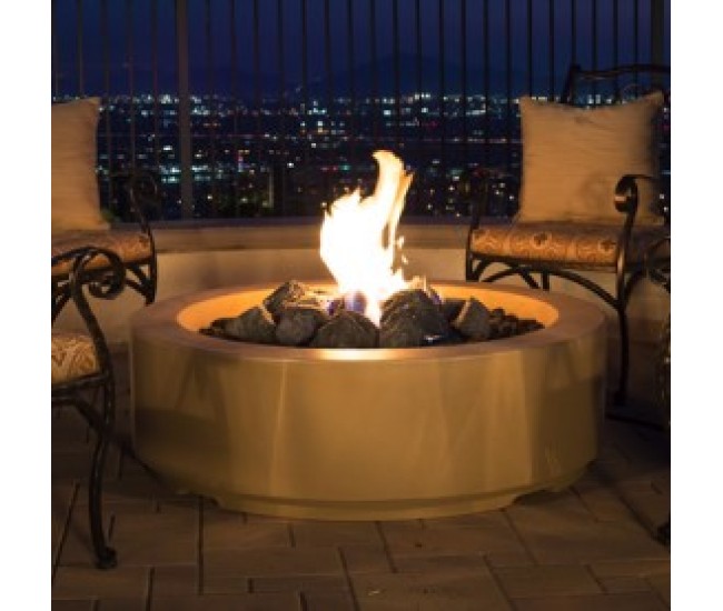 American Fyre Designs Dark Basalt Louvre Round Fire Pit