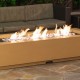 American Fyre Designs Cafe Blanco Louvre Long Rectangle Fire Pit