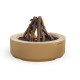 American Fyre Designs Cafe Blanco Louvre Round Fire Pit