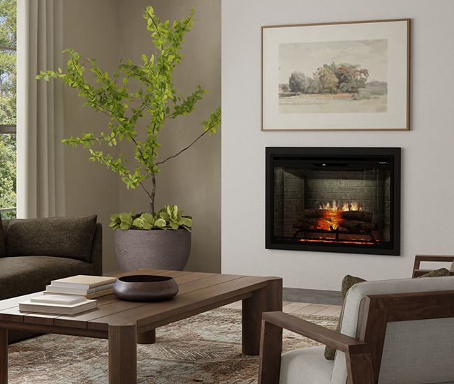 Dimplex Revillusion 36-inch Neutral Brick Built-In Firebox