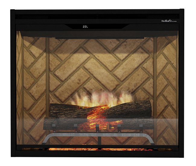 Dimplex Revillusion 30-inch Herringbone Built-In Firebox