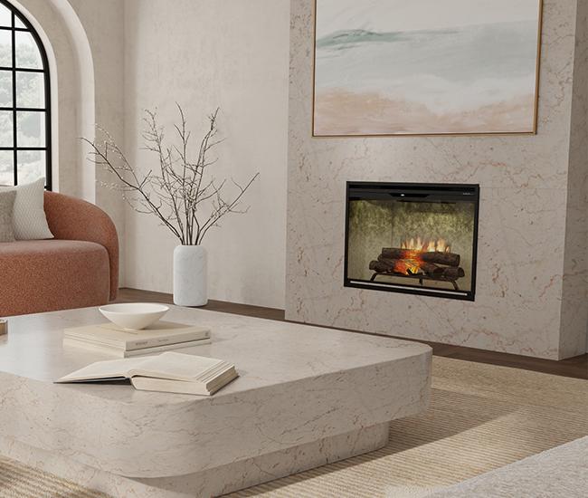 Dimplex Revillusion 36-inch Weathered Concrete Built-In Firebox