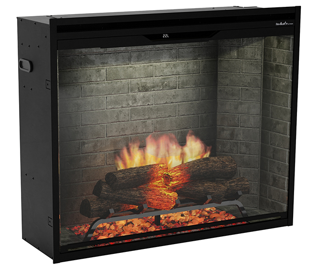 Dimplex Revillusion 36-inch Neutral Brick Built-In Firebox, Portrait