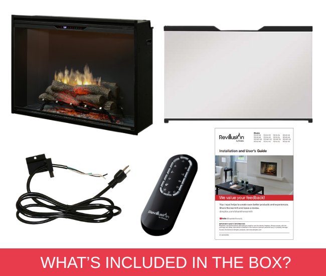 Dimplex Revillusion 24-inch Black Built-In Firebox