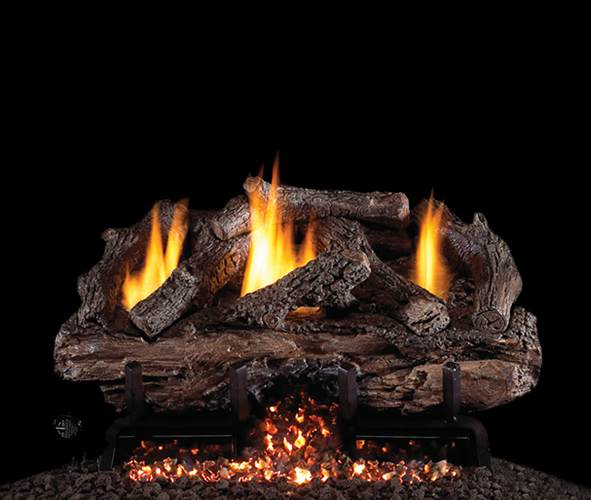 Real Fyre Outdoor Charred Aged Split Gas Log Set Real Fyre Outdoor Charred Aged Split Gas Log Set