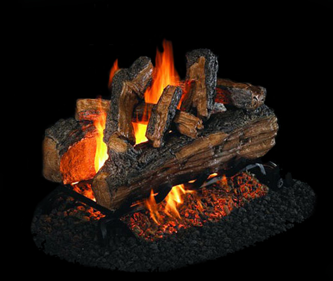 Real Fyre Outdoor Split Oak Designer Plus See-Thru Gas Log Set Real Fyre Outdoor Split Oak Designer Plus See-Thru Gas Log Set