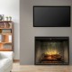 Dimplex Revillusion 36-inch Portrait Built-In Firebox with Glass Pane and Plug Kit, Weathered Concrete (RBF36PWCG)