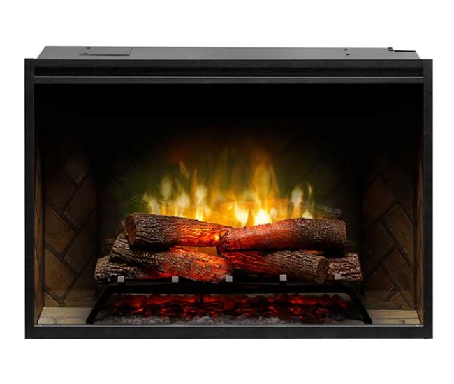 Dimplex Revillusion 36-inch Built-In Firebox with Glass Pane and Plug Kit (RBF36G)