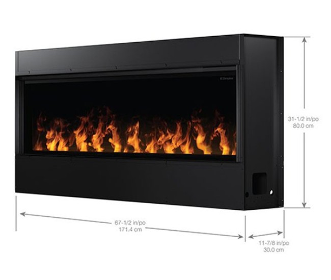 Dimplex Opti-Myst 66-inch Linear Built-In Electric Fireplace (OLF66-AM)