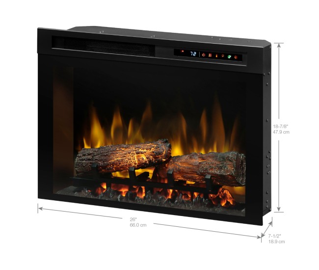 Dimplex Multi-Fire XHD 26-inch Plug-in Electric Firebox with ReaLogs