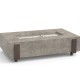 American Fyre Designs Light Basalt Iron Saddle Firetable (60")