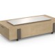 American Fyre Designs Black Lava Long Iron Saddle Firetable (72")