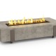 American Fyre Designs Light Basalt Long Iron Saddle Firetable (72")