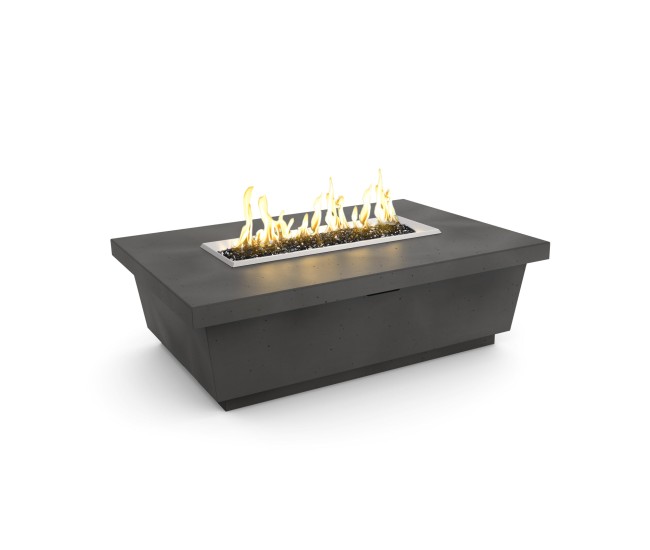 American Fyre Designs Black Lava Contempo Rectangle Firetable