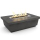 American Fyre Designs Black Lava Contempo Rectangle Firetable