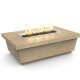 American Fyre Designs Cafe Blanco Contempo Rectangle Firetable