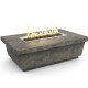 American Fyre Designs Dark Basalt Contempo Rectangle Firetable