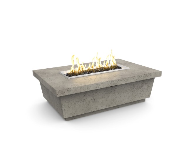 American Fyre Designs Light Basalt Contempo Rectangle Firetable