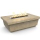 American Fyre Designs Travertine Contempo Rectangle Firetable