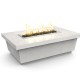 American Fyre Designs White Aspen Contempo Rectangle Firetable