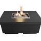 American Fyre Designs Black Lava Contempo Square Firetable
