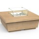 American Fyre Designs Travertine Contempo Square Firetable