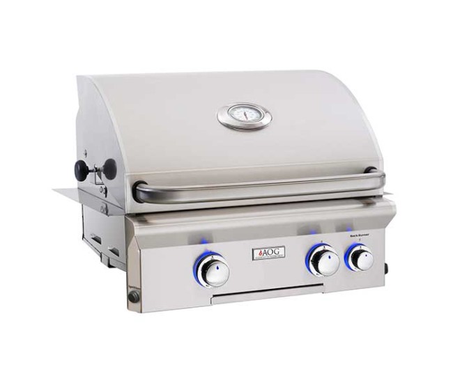 American Outdoor Grills by Fire Magic 24-Inch L Series Built-In Grill With Rotisserie Backburner