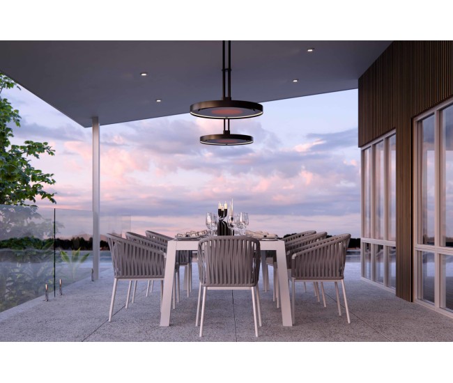 Bromic Eclipse Smart-Heat 2900W Electric Pendant with Light