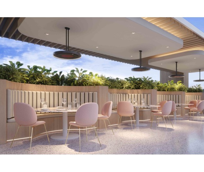 Bromic Eclipse Smart-Heat 2900W Electric Pendant with Light