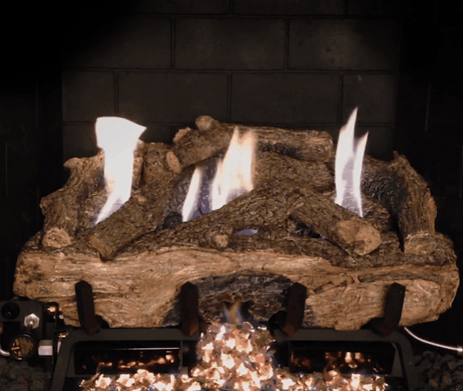 Real Fyre Outdoor Charred Aged Split Gas Log Set Real Fyre Outdoor Charred Aged Split Gas Log Set