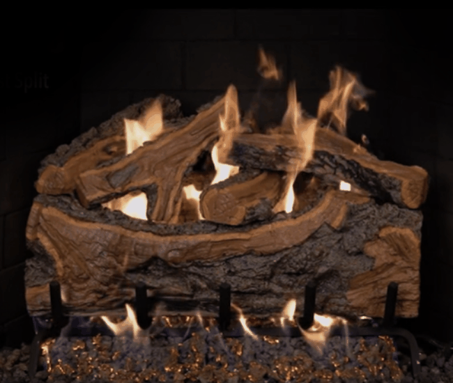 Real Fyre Outdoor Rugged Forest Split Gas Log Set Real Fyre Outdoor Rugged Forest Split Gas Log Set